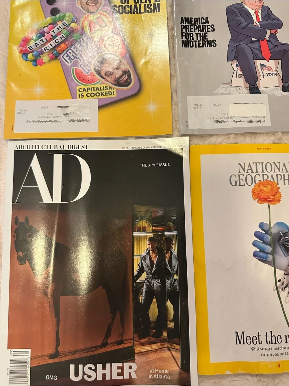 Lot Of 12 Magazines The Economist Architectural Digest New York People 2025-2026